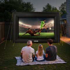 14 ft Inflatable Movie Screen 16:9 600D Movie Projector with Portable Bag