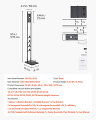 Vacuum Stand, Compatible With Dyson V6 V7 V8 V10 V11 V15, Stable Vacuum Stand Holder with Wheels for Dyson DC30 DC31 DC34 DC35 DC58 DC59 DC62 D74 Cordless Upright Vacuum Cleaners & Accessories