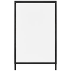 A Frame Sidewalk Sign, 61x91cm Heavy Duty Slide-in Signboard Holder, Double-Sided Folding Sandwich Board Signs, Steel Pavement Sign Poster for Outdoor Business Street Advertising (Frame only)