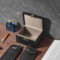 Faraday Box Signal Blocking Holder for 5~8 Car Keys with 2 Key Bags Black