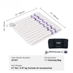 Far Infrared Heating Pad Amethyst Gemstones Heating Mat with Negative Ions