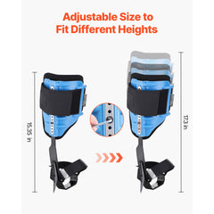 Tree Climbing Spikes, Height-Adjustable Tree Climbing Gear with Straps & Padding Cushion, 159 kg Load Capacity, Heavy Duty Steel Climb Spurs Arborist Equipment for Fruit Picking Hunting