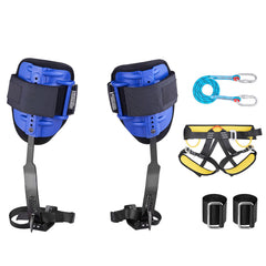 Tree Climbing Spikes Set, Height-Adjustable Tree Climbing Gear with Straps & Harness, 159 kg Load Capacity, Heavy Duty Steel Climb Spurs Arborist Equipment for Fruit Picking Hunting