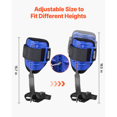 Tree Climbing Spikes Set, Height-Adjustable Tree Climbing Gear with Straps & Waist Harness, 159 kg Load Capacity, Heavy Duty Steel Climb Spurs Arborist Equipment for Fruit Picking Hunting