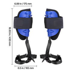 Tree Climbing Spikes Set, Height-Adjustable Tree Climbing Gear with Straps & Waist Harness, 159 kg Load Capacity, Heavy Duty Steel Climb Spurs Arborist Equipment for Fruit Picking Hunting