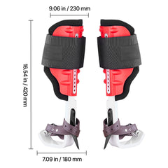 Tree Climbing Spikes Set, Height-Adjustable Tree Climbing Gear with Straps & Spike Protectors, 159 kg Load Capacity, Durable Aluminum Climb Spurs Arborist Equipment for Fruit Picking Hunting