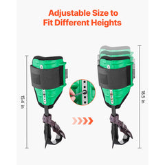 Tree Climbing Spikes Set, Height-Adjustable Tree Climbing Gear with Straps & Spike Protectors, 159 kg Load Capacity, Heavy Duty Steel Climb Spurs Arborist Equipment for Fruit Picking Hunting