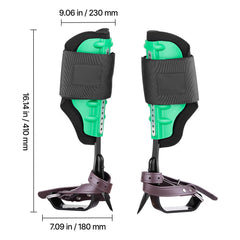 Tree Climbing Spikes Set, Height-Adjustable Tree Climbing Gear with Straps & Spike Protectors, 159 kg Load Capacity, Heavy Duty Steel Climb Spurs Arborist Equipment for Fruit Picking Hunting