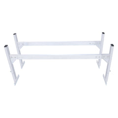 Van Roof Ladder Rack, 2 Bars Aluminum Alloy Roof Ladder Racks, 181 kg Capacity Rain-Gutter Van Roof Rack, Adjustable Length 1300-2060 mm, Van Ladder Rack for Van, Cargo, Trailer