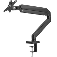 Single Monitor Mount, Supports 13"-32", 330-813 mm Screen, Fully Adjustable Gas Spring Monitor Arm, Hold up to 9.1 kg, Computer Monitor Stand Holder with C-Clamp/Grommet Mounting Base, VESA Mount Bracket