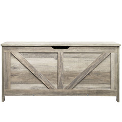 Kids Toy Storage Bench Wooden Toy Box Chest 38.98 x 15.55 x 18.9 in Gray