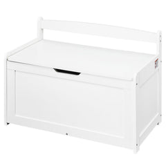 Kids Toy Storage Bench Wooden Toy Box Chest 32.68 x 17.91 x 24.02" White