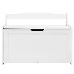 Kids Toy Storage Bench Wooden Toy Box Chest 32.68 x 17.91 x 24.02" White