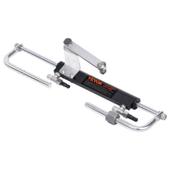 Hydraulic Outboard Steering Kit, 90HP, Marine Boat Hydraulic Steering System, with Helm Pump Two-Way Lock Cylinder and 24 Feet Hydraulic Steering Hose, for Single Station Single-Engine Boats