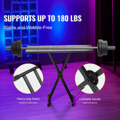 DJ Table Stand, (820-1095)x465 mm Portable DJ Laptop and Controller Stand, Lightweight DJ Desk DJ Booth Adjustable Height DJ Stand, Foldable Double-X Keyboard Stand & Tabletop, Audio Mixer Stand