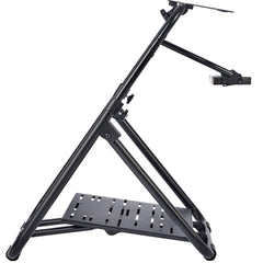 Foldable Racing Steering Wheel Stand, Height Adjustable Universal Base Compatible with Logitech & Thrustmaster Racing Wheel and Pedal, Heavy-duty Frame Standard GT/Formula Seating Portable