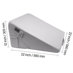 Bed Wedge Pillow for Sleeping, Adjustable Orthopedic Bed Wedge, 25D High-Density Foam Filling & Soft Washable Cover, Post Surgery Pillow for Acid Reflux, Back Pain, Snoring Relief, Light Grey