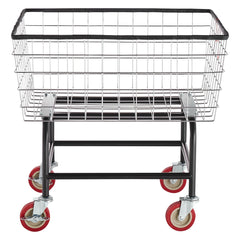 Wire Laundry Cart Wire Laundry Basket 2.8 Bushel Heavy Duty w/ 4'' Wheels