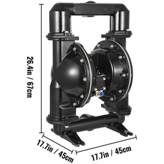 75 GPM Air-Operated Double Diaphragm Pump 2 Inch Inlet And Outlet