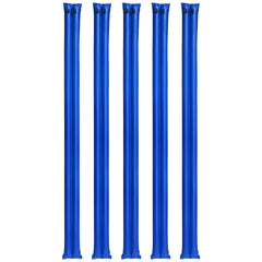 Pool Cover Water Bags, 5 Packs 2560 mm, Double Chamber Pool Cover Water Tubes, 0.4mm Thick PVC Bags Weights with Leakproof Screw Cap, for Inground Swimming-Pool Covers Winter Closing, Blue