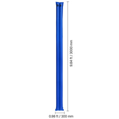 Pool Cover Water Bags, 5 Packs 2560 mm, Double Chamber Pool Cover Water Tubes, 0.4mm Thick PVC Bags Weights with Leakproof Screw Cap, for Inground Swimming-Pool Covers Winter Closing, Blue