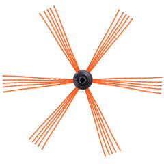 8 m Chimney Sweep Kit, w/ 8Reinforced Nylon Flexible Rods, Ergonomic Chimney Cleaning Brush, 360-Degree Brush Chimney Cleaner, Rich Accessories for Fireplace Flue Home Use Fits most Pipes