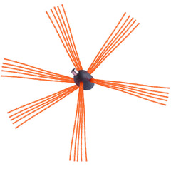 12 m Chimney Sweep Kit, w/ 12 Reinforced Nylon Flexible Rods, Ergonomic Chimney Cleaning Brush, 360-Degree Brush Chimney Cleaner, Rich Accessories for Fireplace Flue Home Use Fits most Pipes