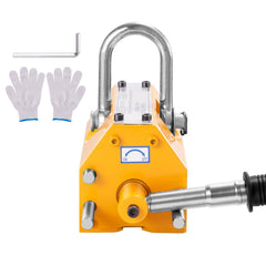 Magnetic Lifter, 300 kg Pulling Capacity, 2.5 Safety Factor, Neodymium & Steel, Lifting Magnet with Release, Permanent Lift Magnets, Heavy Duty Magnet for Hoist, Shop Crane, Block, Board