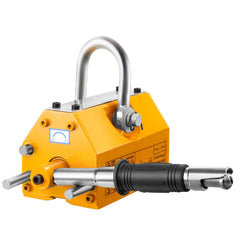 Magnetic Lifter, 600 kg Pulling Capacity, 2.5 Safety Factor, Neodymium & Steel, Lifting Magnet with Release, Permanent Lift Magnets, Heavy Duty Magnet for Hoist, Shop Crane, Block, Board