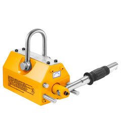 Magnetic Lifter, 600 kg Pulling Capacity, 2.5 Safety Factor, Neodymium & Steel, Lifting Magnet with Release, Permanent Lift Magnets, Heavy Duty Magnet for Hoist, Shop Crane, Block, Board