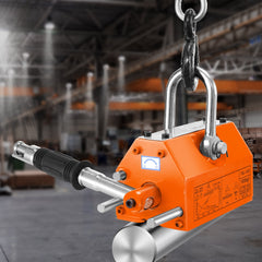 Magnetic Lifter, 1000kg Pulling Capacity, 2.5 Safety Factor, Neodymium & Steel, Lifting Magnet with Release, Permanent Lift Magnets, Heavy Duty Magnet for Hoist, Shop Crane, Block, Board