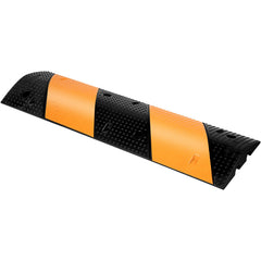 Rubber Speed Bump, 2 Pack 2 Channel Speed Bump Hump, 42\" Long Modular Speed Bump Rated 22000 LBS Load Capacity, 40.2 x 11.8 x 2.4 inch Garage Speed Bump for Asphalt Concrete Gravel Driveway