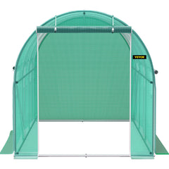 Walk-in Tunnel Greenhouse Galvanized Frame & Waterproof Cover 12x7x7 ft
