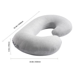Pregnancy Pillow, C-Shaped Full Body Maternity Pillow, Ultra-Soft and Breathable Pregnant Support Pillows with Removable & Washable Cover, Perfect for Back, Belly, Hip, Legs Relief