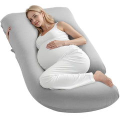 Pregnancy Pillow, G-Shaped Maternity Pillow, Full-Body Support Pillow with Removable & Washable Cover, Soft and Breathable Pregnancy Body Pillows for Back, Belly, Hips, Legs Relief