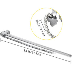 24 Inch Pipe Chain Wrench Heavy Duty 6.7 Inch Chain Wrench
