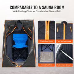 Sauna Tent Far Infrared 1050W Personal Home Spa Loss Weight Detox Therapy