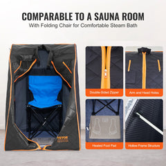 Sauna Tent Far Infrared 1050W Personal Home Spa Loss Weight Detox Therapy
