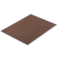 Front Door Mat, 1194 x 889 mm Commercial Floor Mat for Indoor and Outdoor, Modern Stylish Carpet with TPE Backing, Heavy Duty Washable Entry Industrial Rug for Hallway, Balcony, Garage, Brown