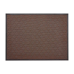 Front Door Mat, 1194 x 889 mm Commercial Floor Mat for Indoor and Outdoor, Modern Stylish Carpet with TPE Backing, Heavy Duty Washable Entry Industrial Rug for Hallway, Balcony, Garage, Brown