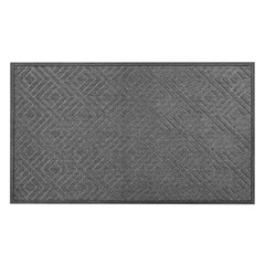 Front Door Mat, 1562 x 914 mm Commercial Floor Mat for Indoor and Outdoor, Modern Stylish Carpet with TPE Backing, Heavy Duty Washable Entry Industrial Rug for Hallway, Balcony, Garage, Grey