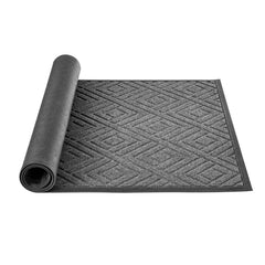 Front Door Mat, 1562 x 914 mm Commercial Floor Mat for Indoor and Outdoor, Modern Stylish Carpet with TPE Backing, Heavy Duty Washable Entry Industrial Rug for Hallway, Balcony, Garage, Grey