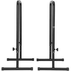 Dip Bars, 200 kg Capacity, Heave Duty Dip Stand Station with Adjustable Height, Fitness Workout Dip Bar Station Stabilizer Parallette Push Up Stand, Parallel Bars for Strength Training Home Gym