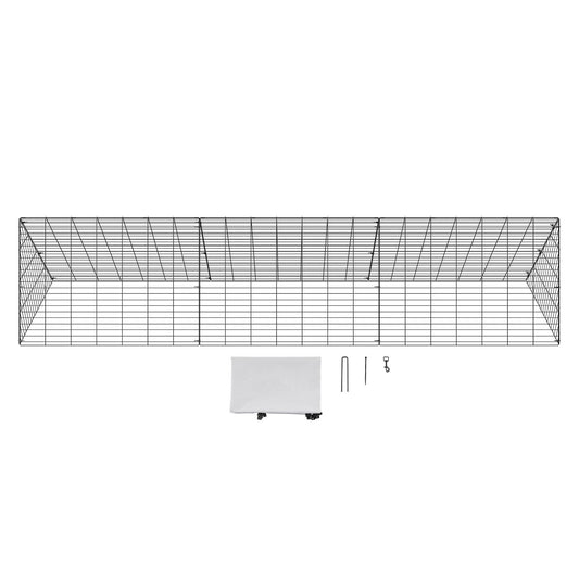 Chicken Tunnels, 300 x 71 x 61.5cm (LxWxH) Chicken Tunnels for Yard, Portable Chicken Tunnels for Outside Easy Installation, Chicken Coop Run, Suitable for Chickens, Ducks, Rabbits