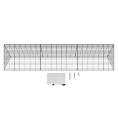 Chicken Tunnels, 300 x 71 x 61.5cm (LxWxH) Chicken Tunnels for Yard, Portable Chicken Tunnels for Outside Easy Installation, Chicken Coop Run, Suitable for Chickens, Ducks, Rabbits