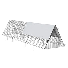 Chicken Tunnels, 300 x 71 x 61.5cm (LxWxH) Chicken Tunnels for Yard, Portable Chicken Tunnels for Outside Easy Installation, Chicken Coop Run, Suitable for Chickens, Ducks, Rabbits