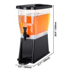 Beverage Dispenser, 3 Gallon Drink Dispenser for Parties, Plastic Juice Dispenser with Stand Spigot Lid, Iced Tea Lemonade Juice Water Dispenser, for Restaurants, Hotels, Parties