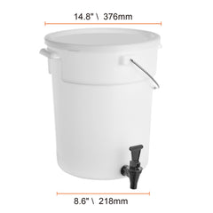 Beverage Dispenser, 5 Gallon Drink Dispensers for Parties, Plastic Juice Dispenser with Spigot and Lid, Iced Tea Lemonade Juice Water Dispenser, for Restaurants, Hotels, Parties
