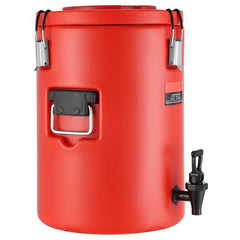 Stainless Steel Insulated Beverage Dispenser, 17.2 Liter, Thermal Hot and Cold Drink Server Dispenser with Spigot Handle, Food-grade for Hot Tea Coffee Water Restaurant Drink Shop