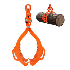 28in Log Lifting Tongs, 4-Claw Log Tongs, Heavy Duty Steel Log Grapple, 2650LBS Lifting Capacity, Swivel Log Graper Timber, Eagle Claw Design, Log Skidding Tongs for Trucks, Tractors, Forklifts